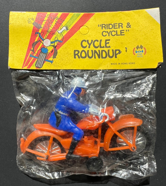 1970s Police Motorbike Toy Made in Hong Kong