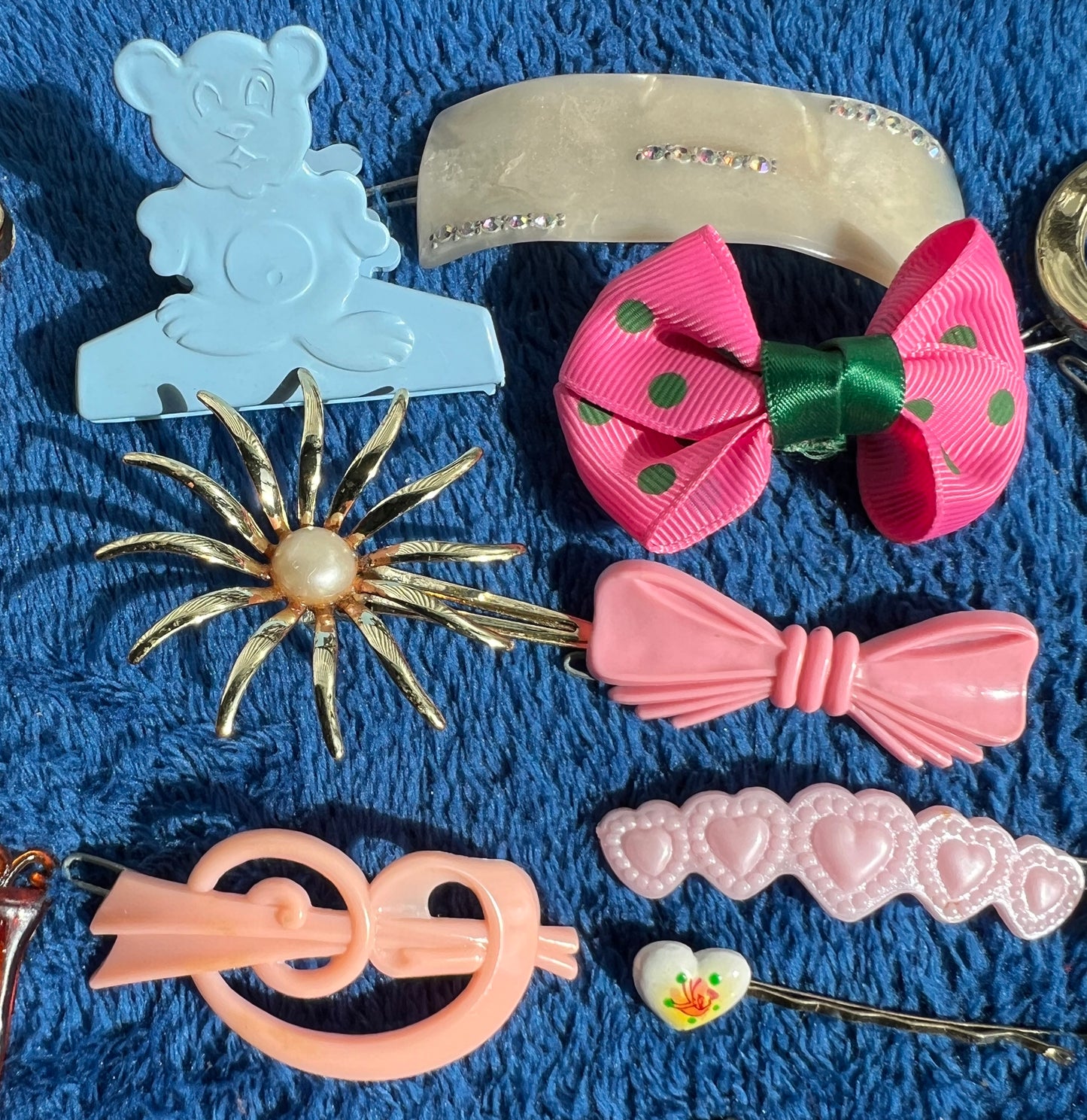 36 Vintage Hair Clips, Combs and Pins