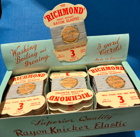 1940s Superior Quality Rayon Knicker Elastic - a Whole Box Full - Made in England