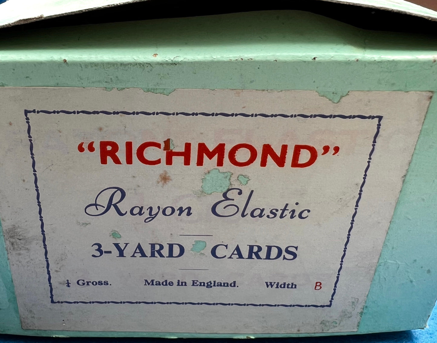 1940s Superior Quality Rayon Knicker Elastic - a Whole Box Full - Made in England
