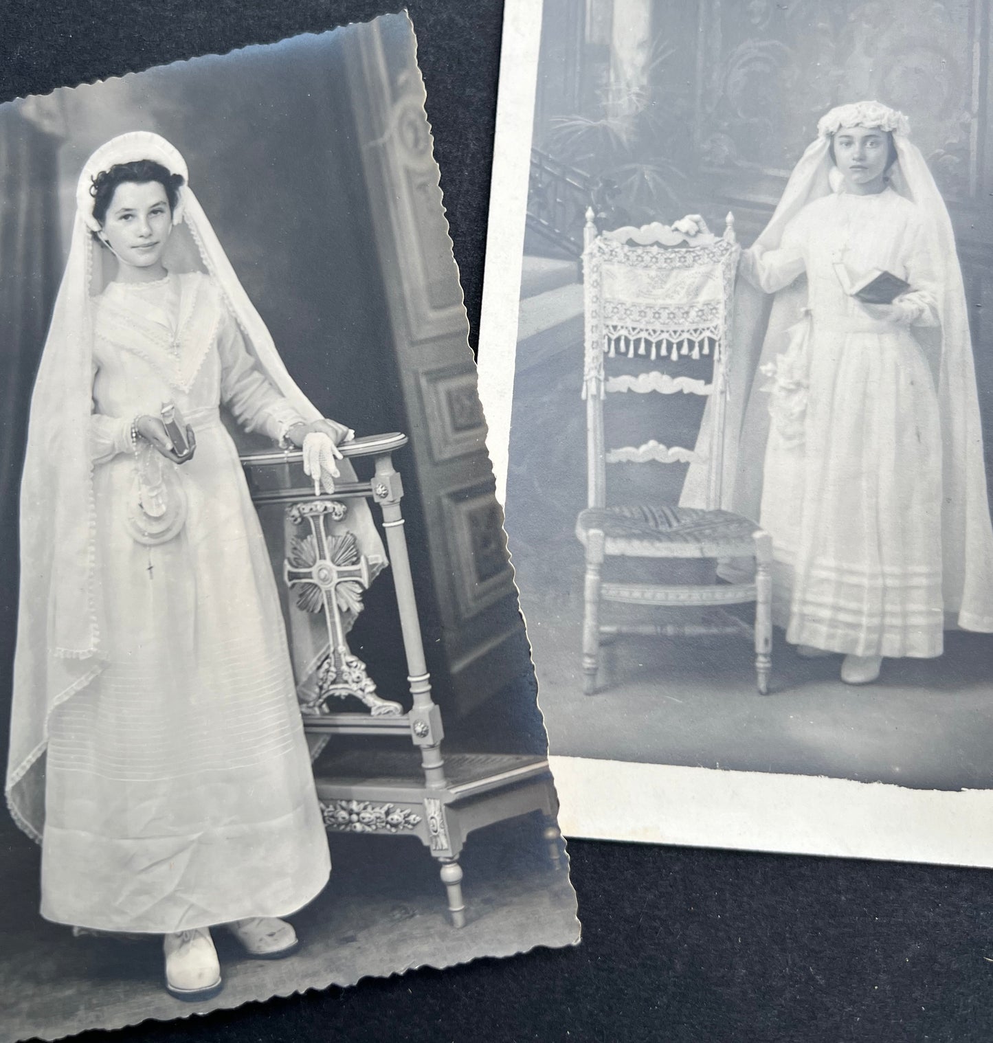 10 Photos of 1930s/40s Young Girls French First Communion