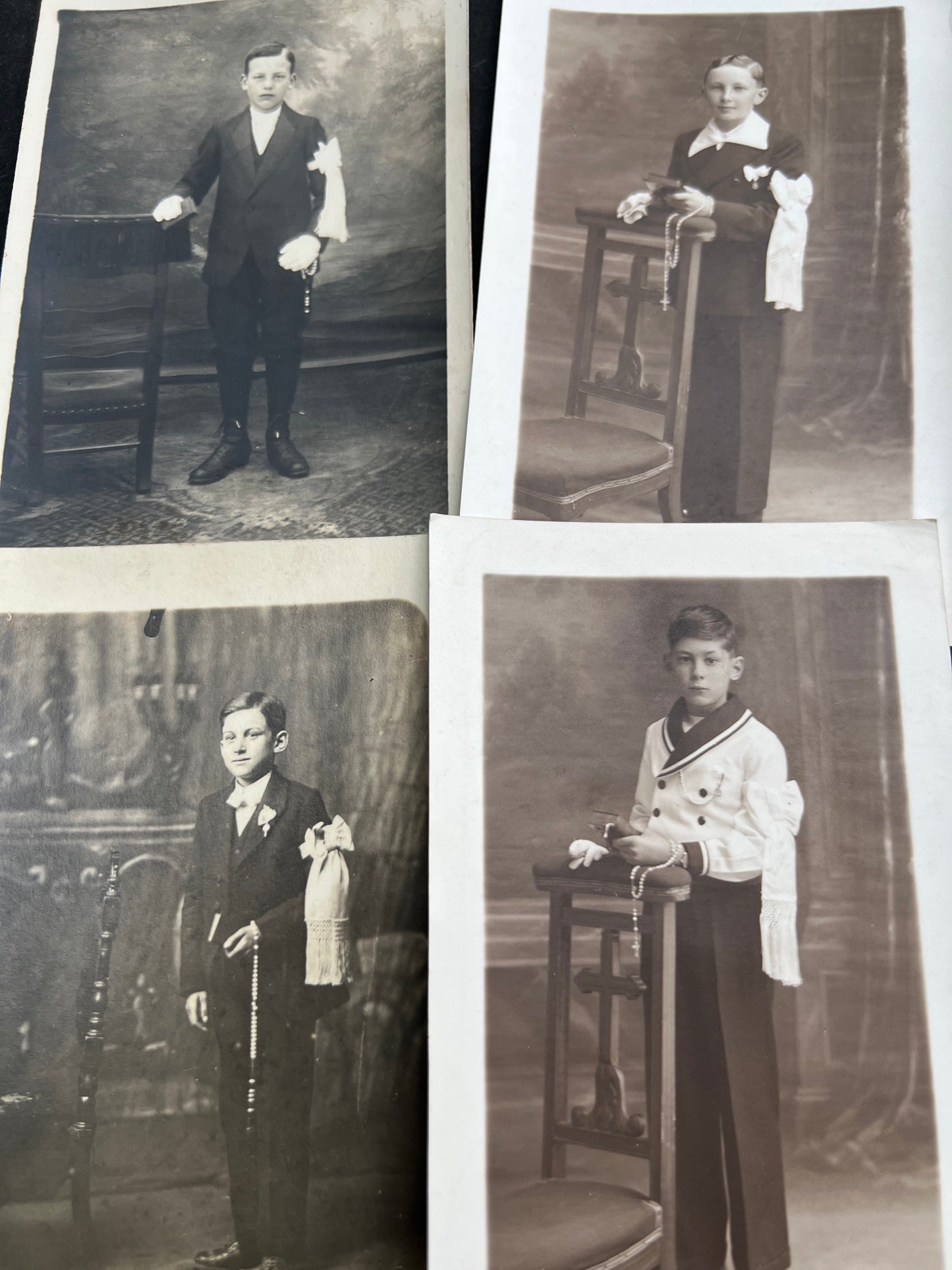 10 Photos of 1930s French Boys and Rosaries at Their First Communion