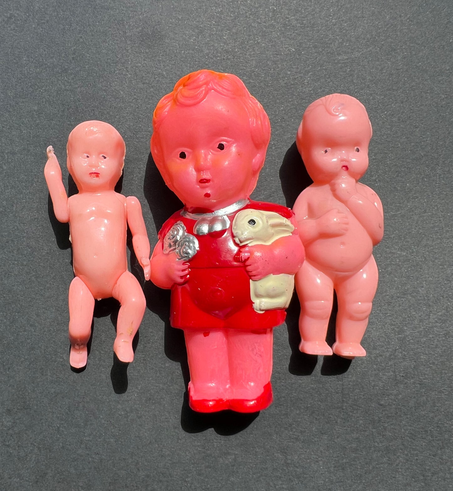 3 Vintage Dolls with slightly compromised paintwork