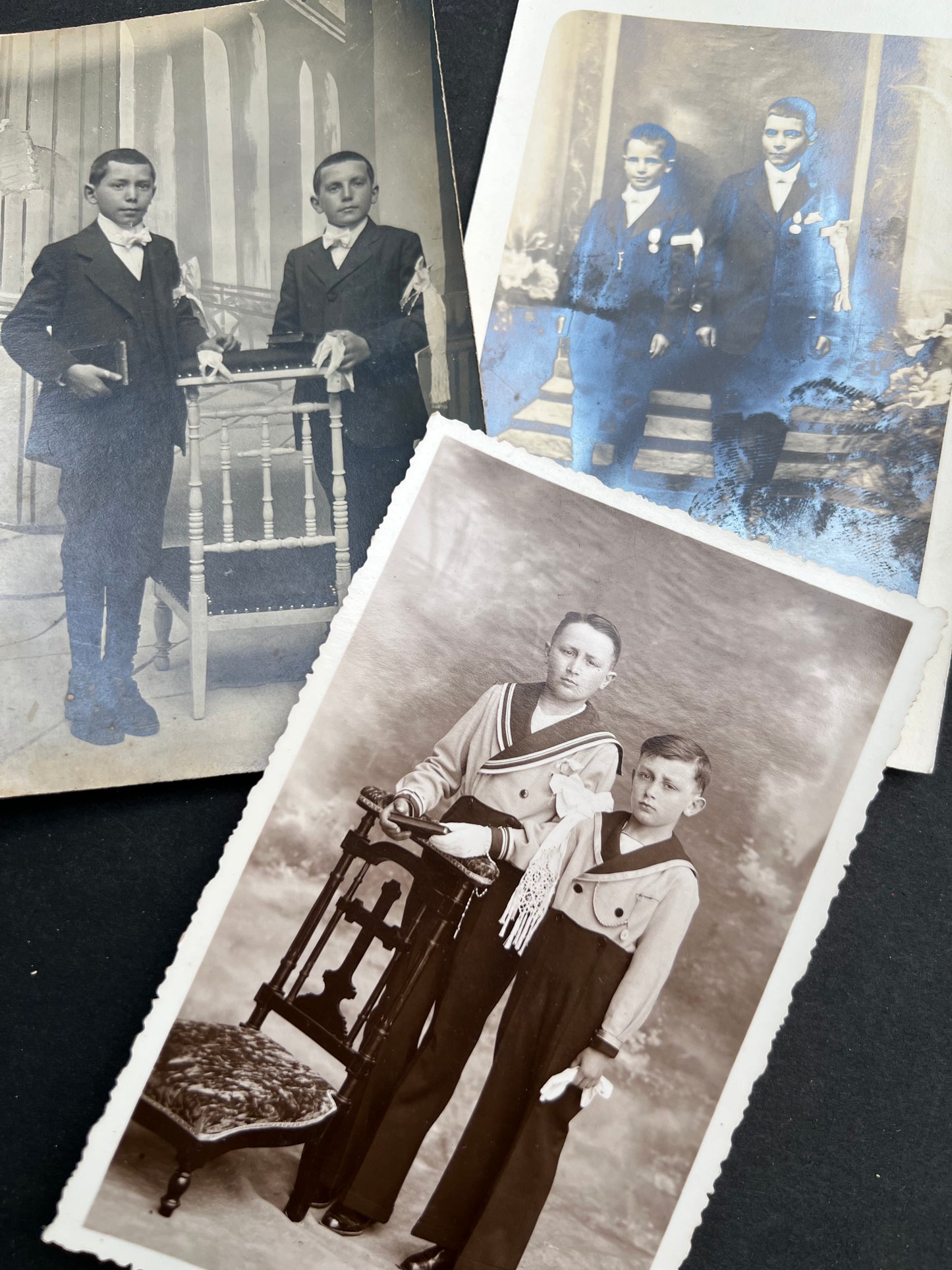 7 Photos of French Brothers First Communion in the 1930s.