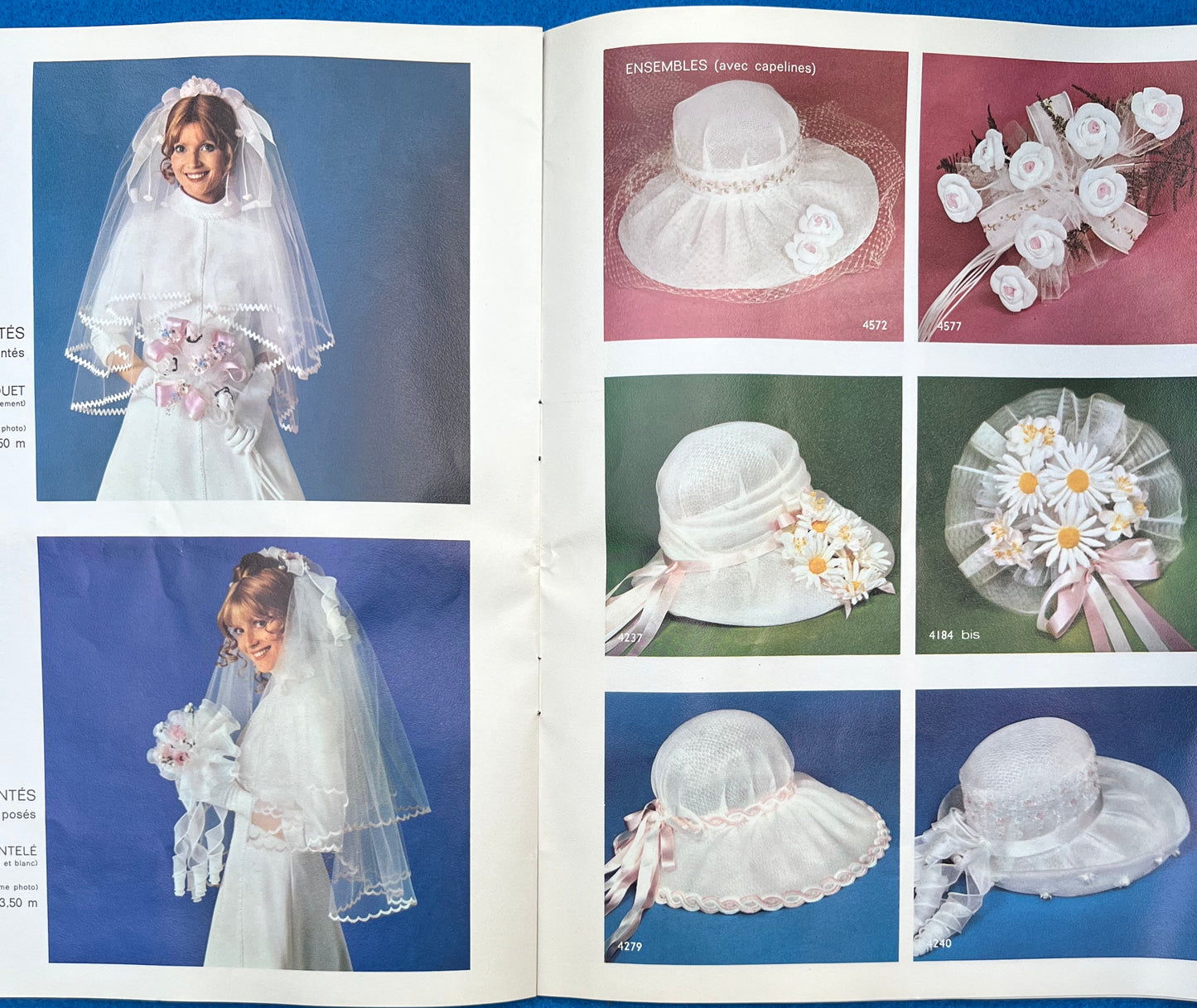 Wonderful 1960s French Catalogue for Bridal Bouquets, Hats, Hairpieces, Gloves