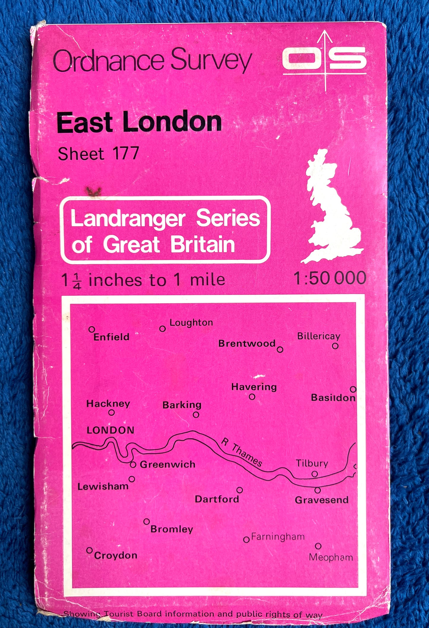 1982 to 1996 ORDNANCE SURVEY Map of EAST LONDON Sheet 177