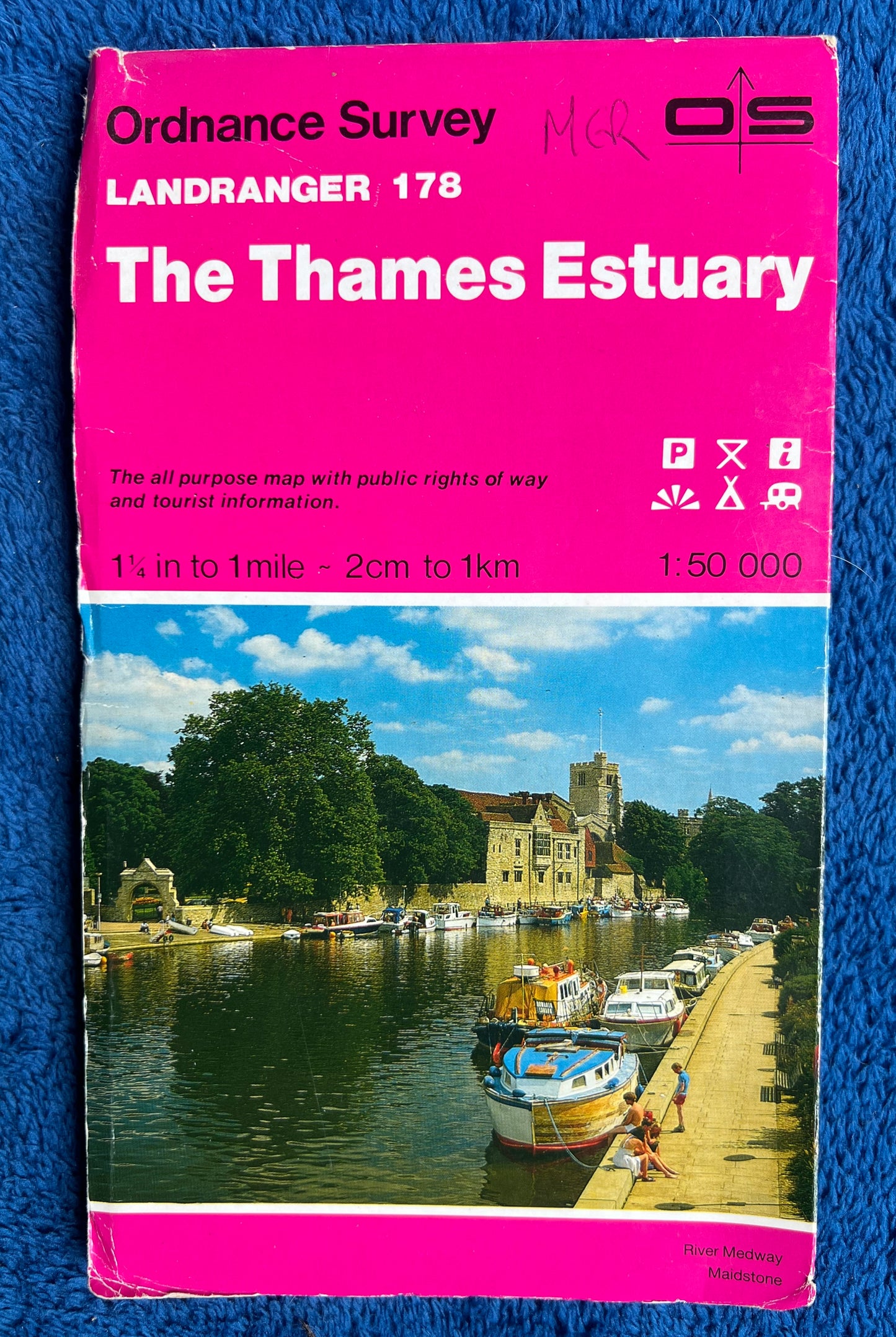 1974 to 1999 ORDNANCE SURVEY Map of THE THAMES ESTUARY SHEET 178