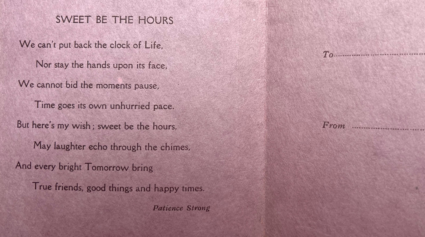 Delightful Unused 1940s Birthday Cards with S.B Pearse Illustrations.