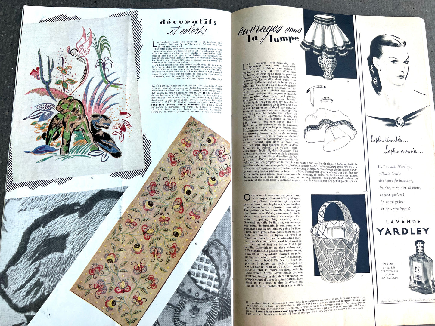 November 1947 French Fashion Paper Modes & Travaux