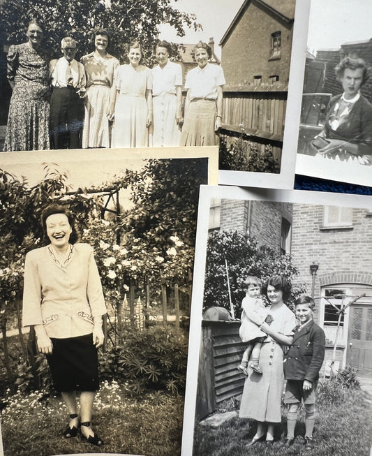 12 Old Photos of People in Their Gardens 1920s - 50s (E11)