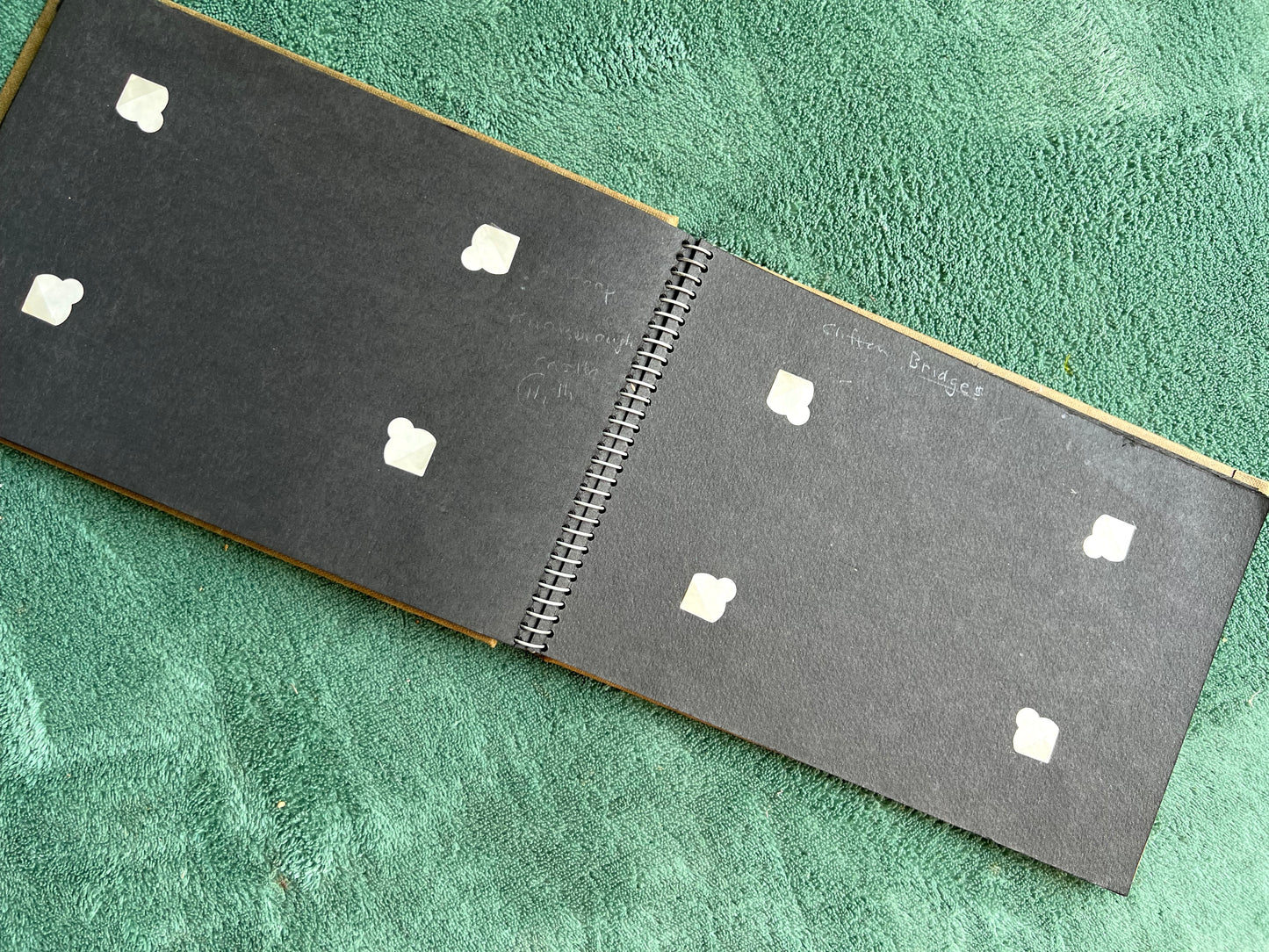 4 Empty, but previously used, 1940s Photograph Albums