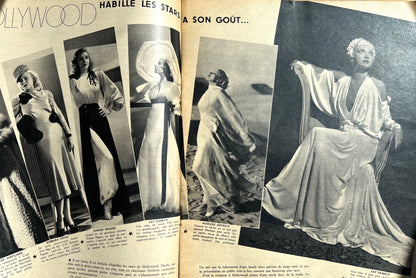 Wedding Dresses and Film Stars in November 1937 French MARIE CLAIRE