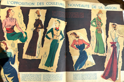 Wedding Dresses and Film Stars in November 1937 French MARIE CLAIRE