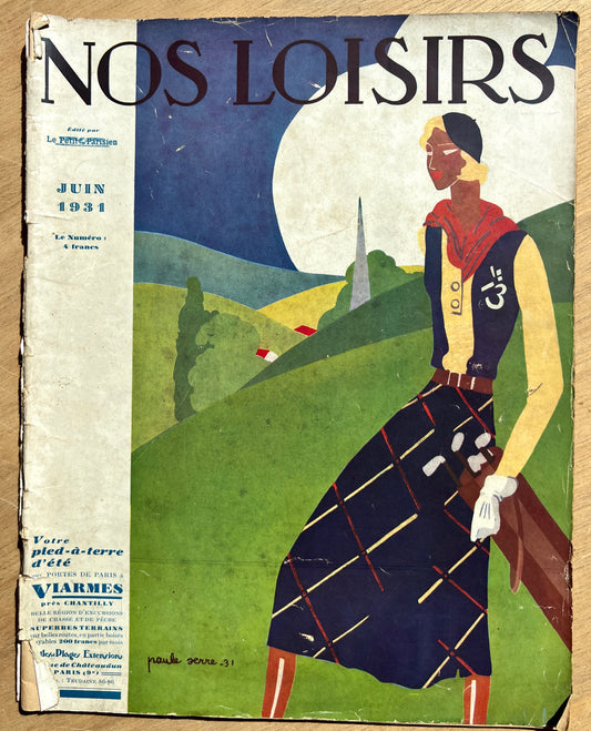 Fascinating 1931 French Women's Magazine NOS LOISIRS