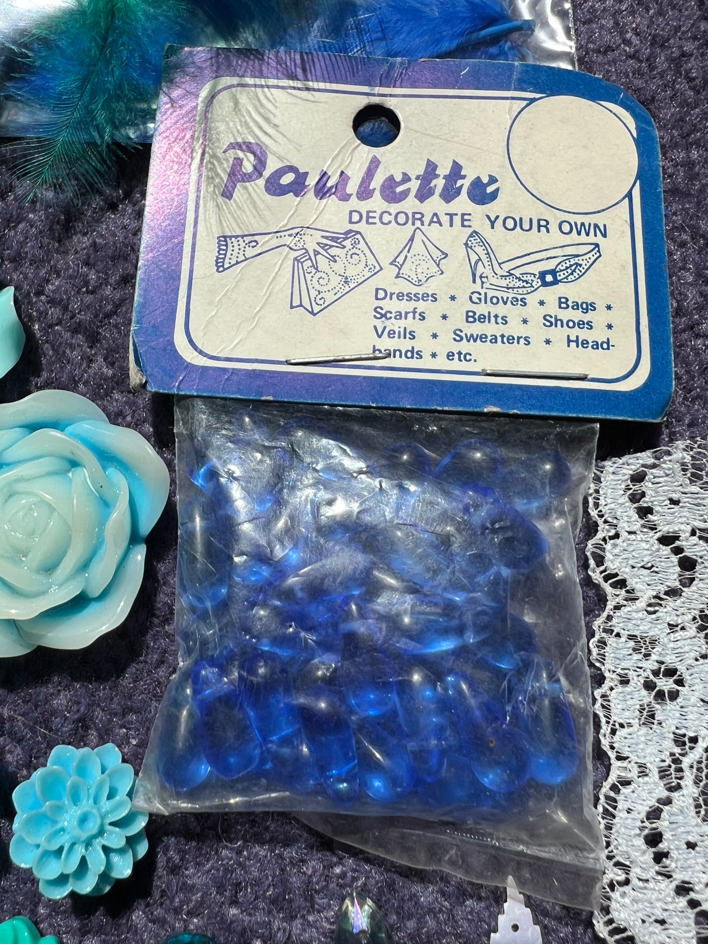 Blue Vintage Craft Pack 5