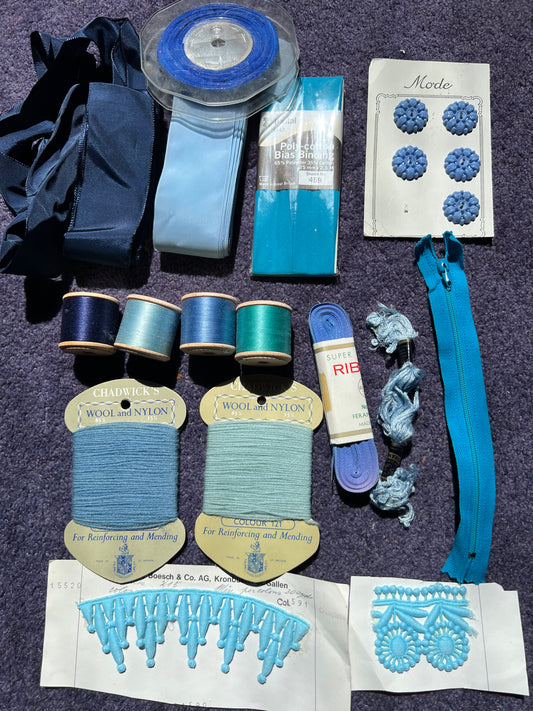 Blue Vintage Craft Pack 3.