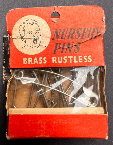 Bashed Box Of Vintage Nappy Pins The Swagmans Daughter