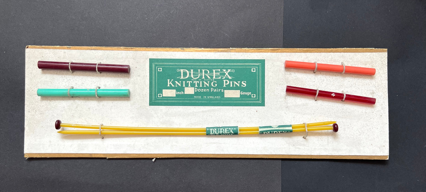 DUREX Knitting Needles Salesman Sample Card 2.