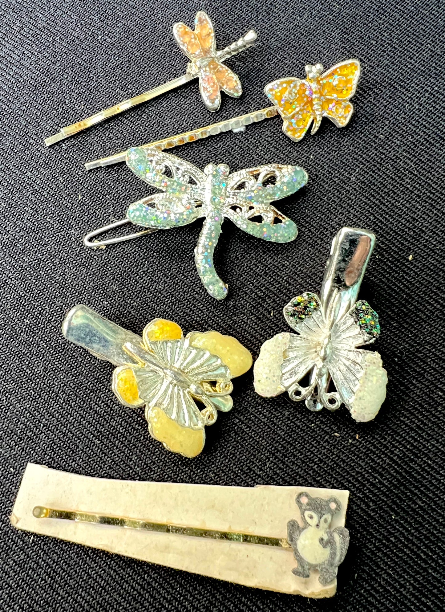 Job Lot of 25 Vintage Multicoloured Hair Clips