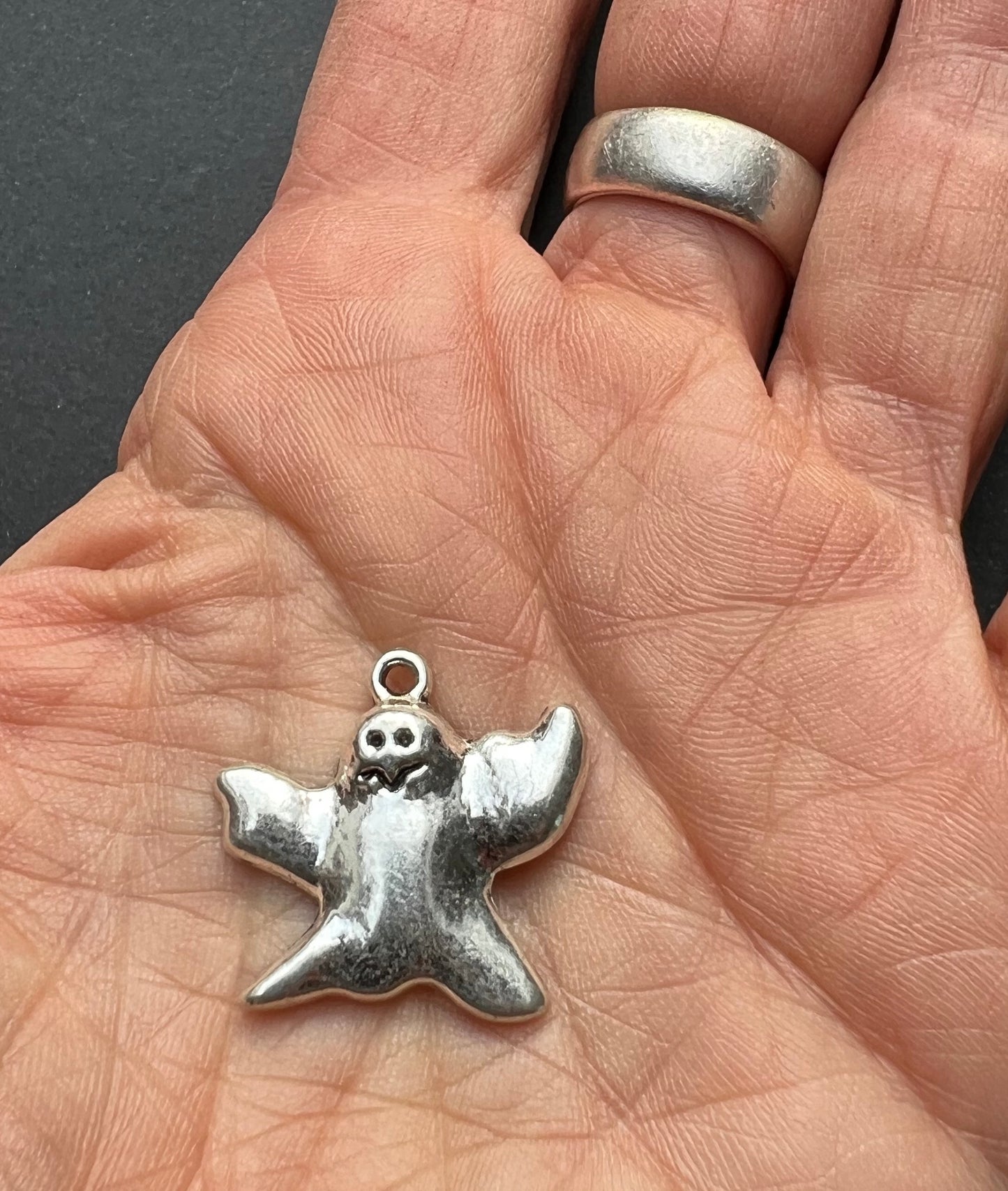 Big 2cm Ghost Charm or Pendant