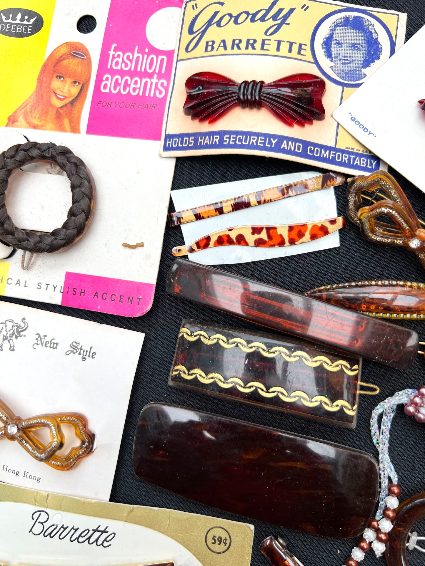 18 Gold, Tortoiseshell & Brown Hair Accessories