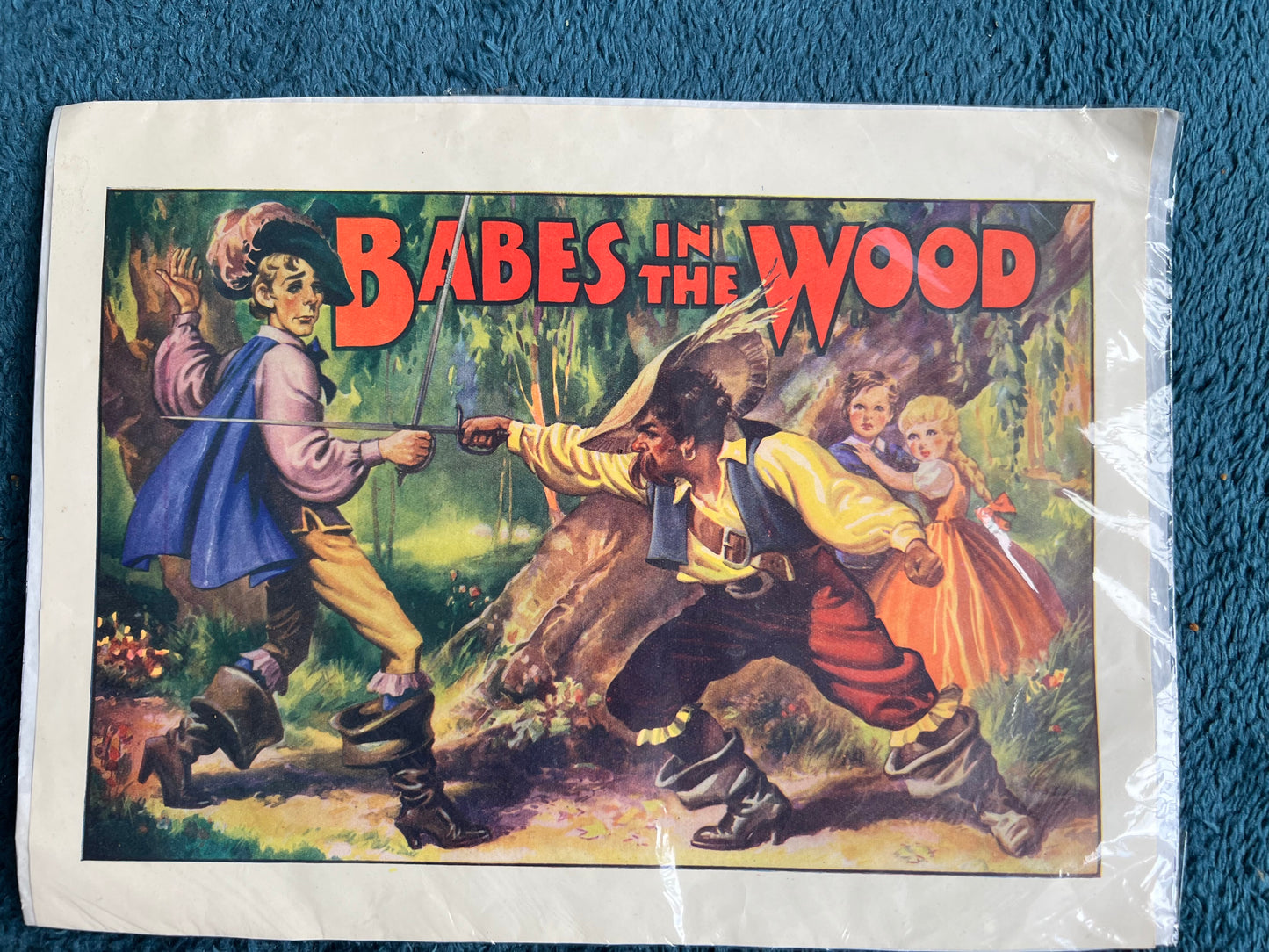 4 Vintage Pantomime Poster Illustrations