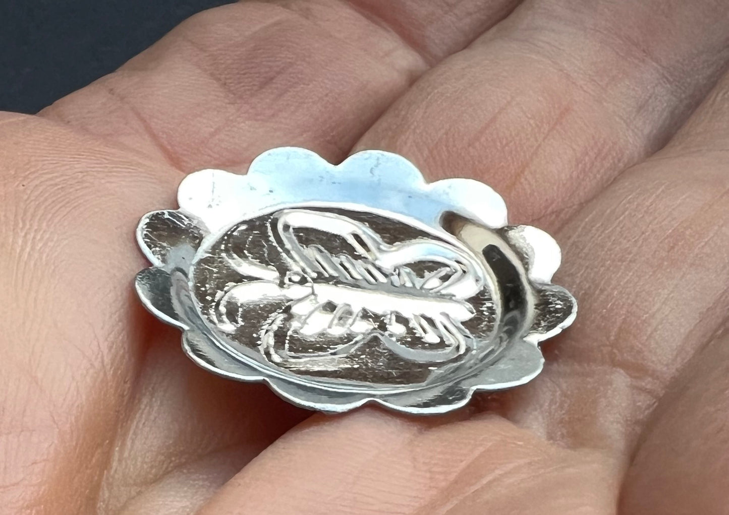 2 Vintage Tin Butterfly Dishes - 2.2cm wide