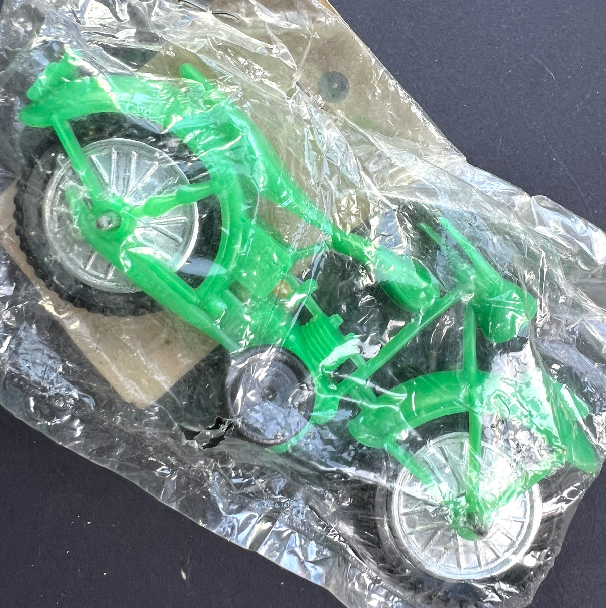 Vintage Hong Kong Salesman's Sample - Green Motorbike Toy.