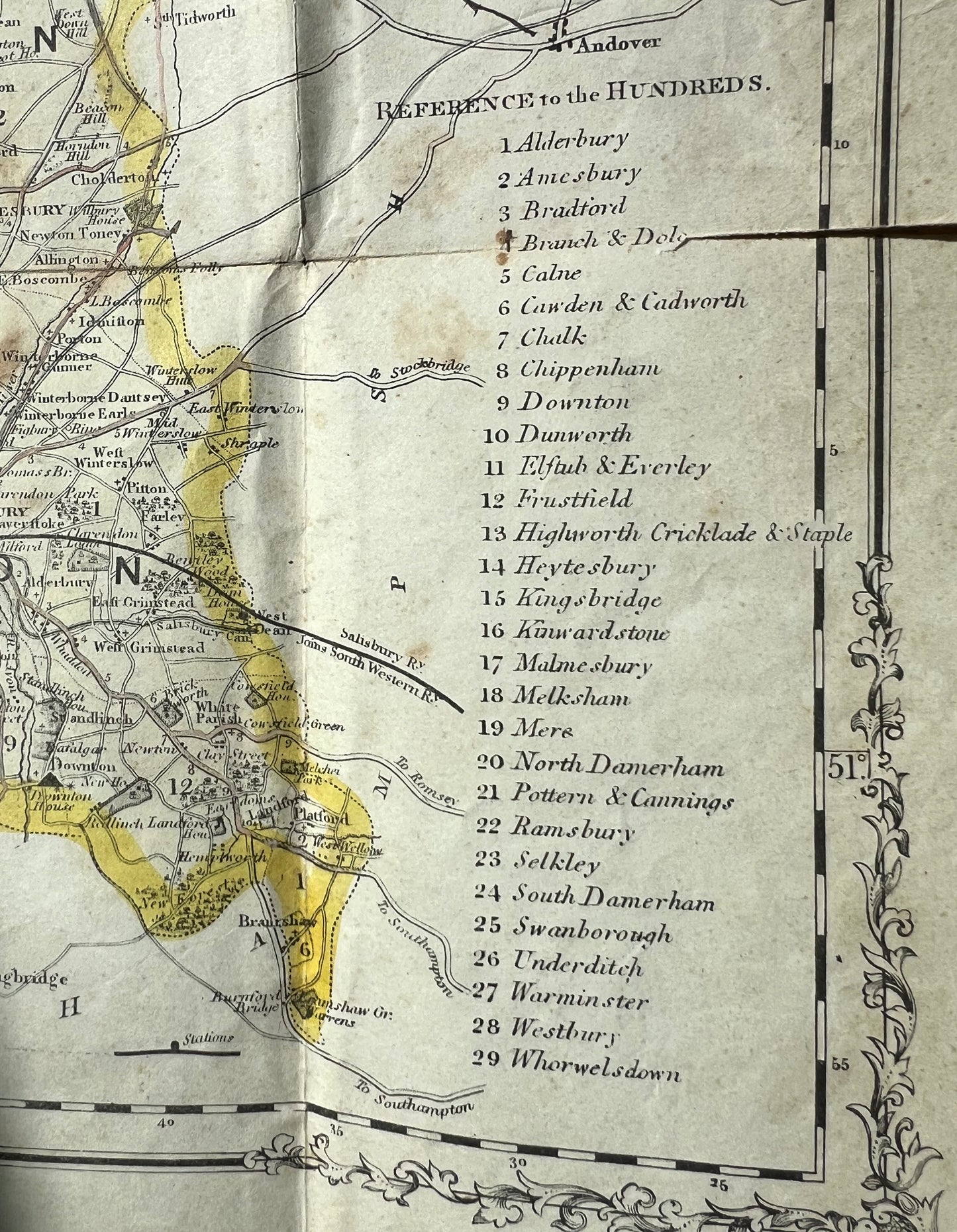 Fascinating 1800s Political Map of WILTSHIRE with it's RAILWAYS
