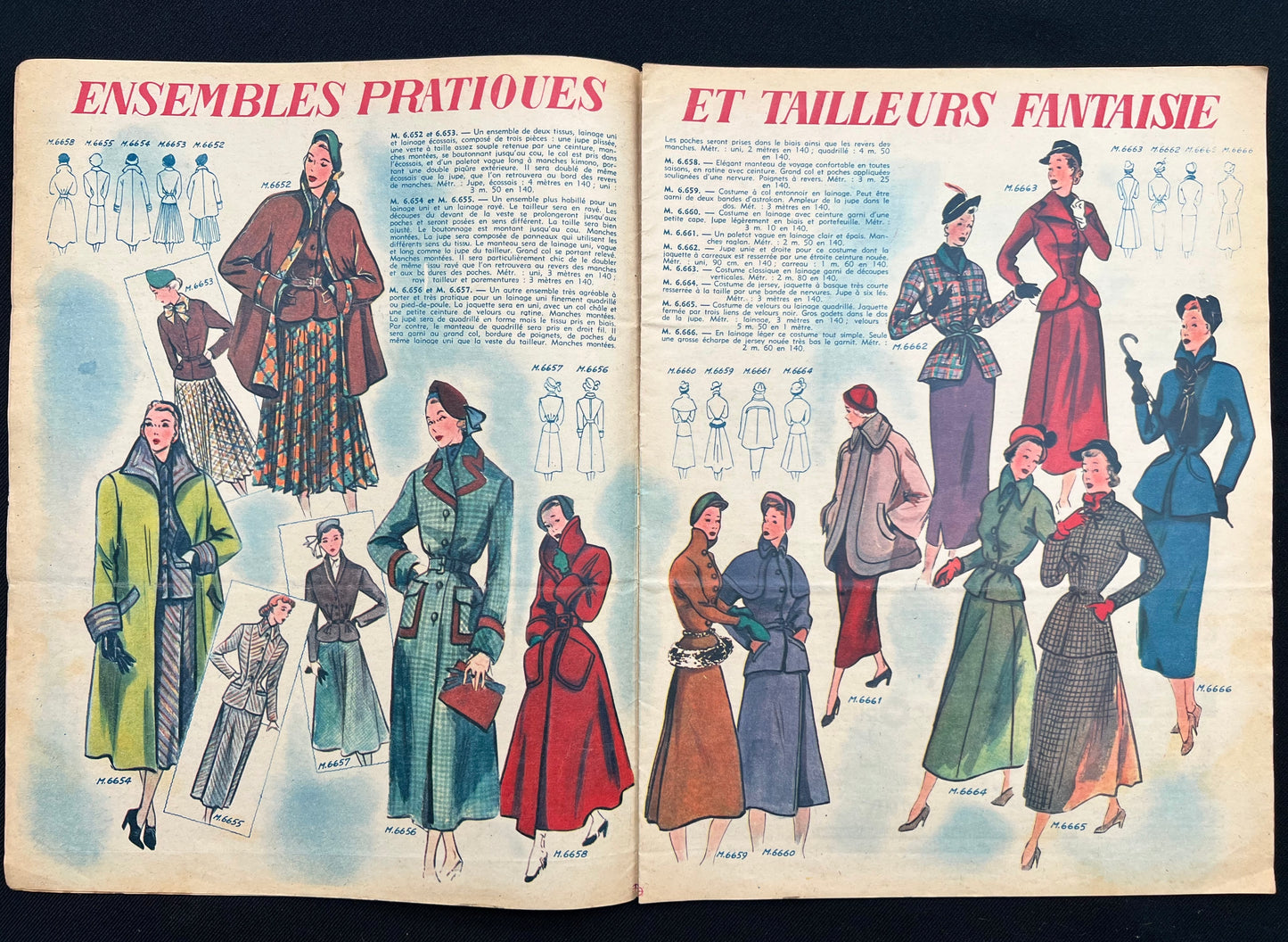 21st January 1949 Edition of French Fashion Paper Modes de Paris
