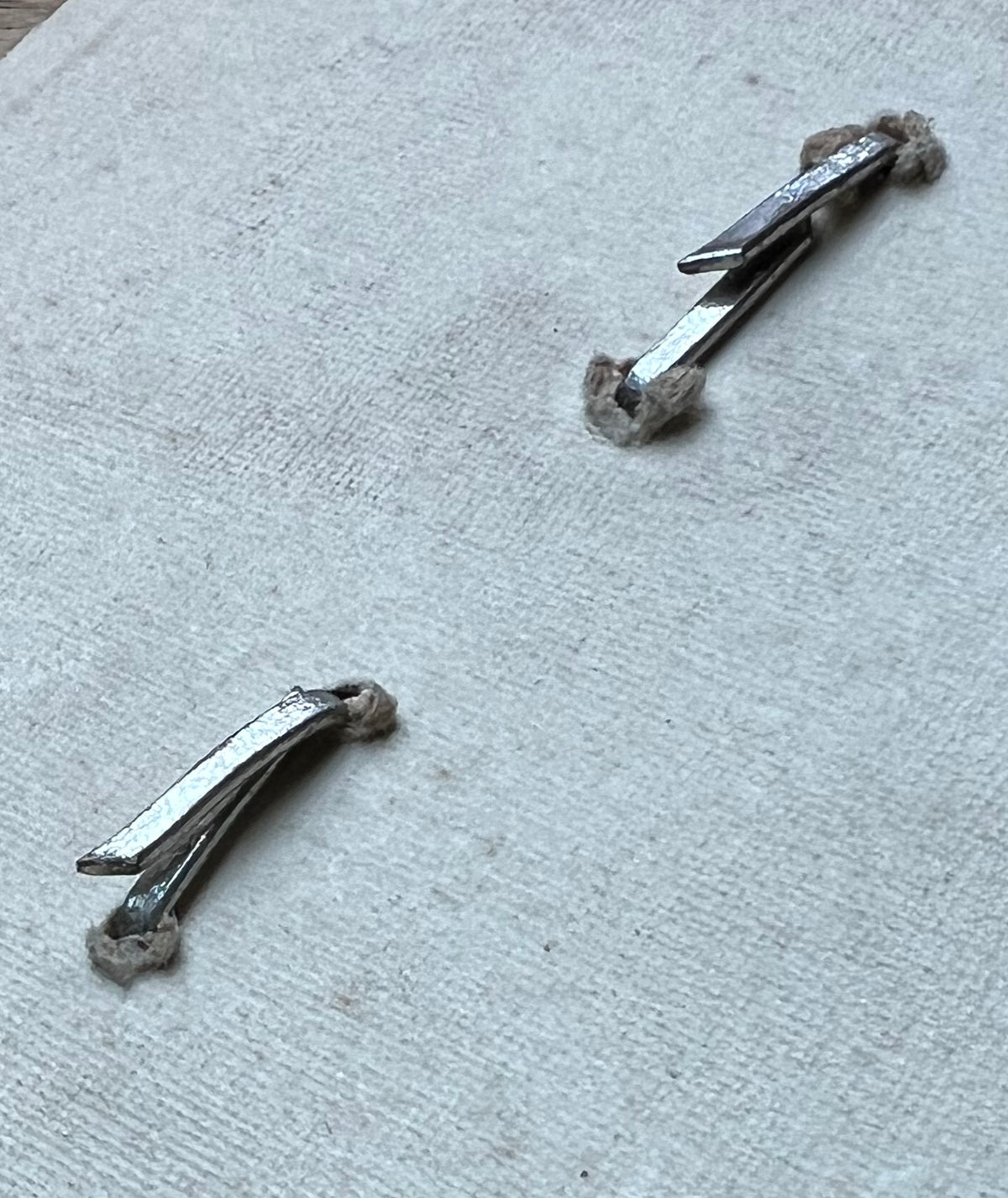 1930s Sheet of 12 Initial Clips that Need Some Crystals Replacing