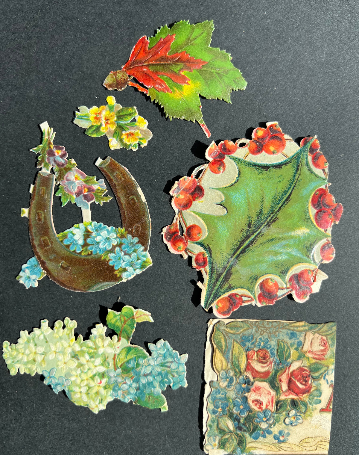 Job Lot of Victorian Scraps and Cut Outs
