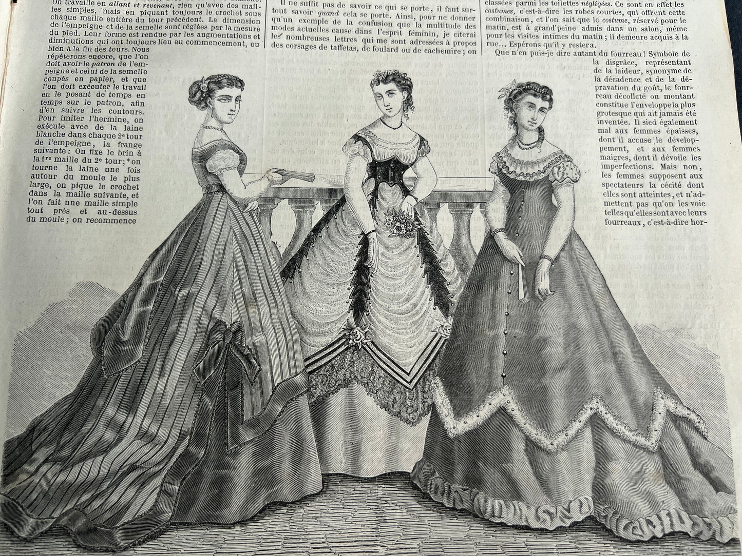 Accessories and Handicrafts from 159 Years Ago in 20th January 1867 French Women's Paper La Mode Illustree