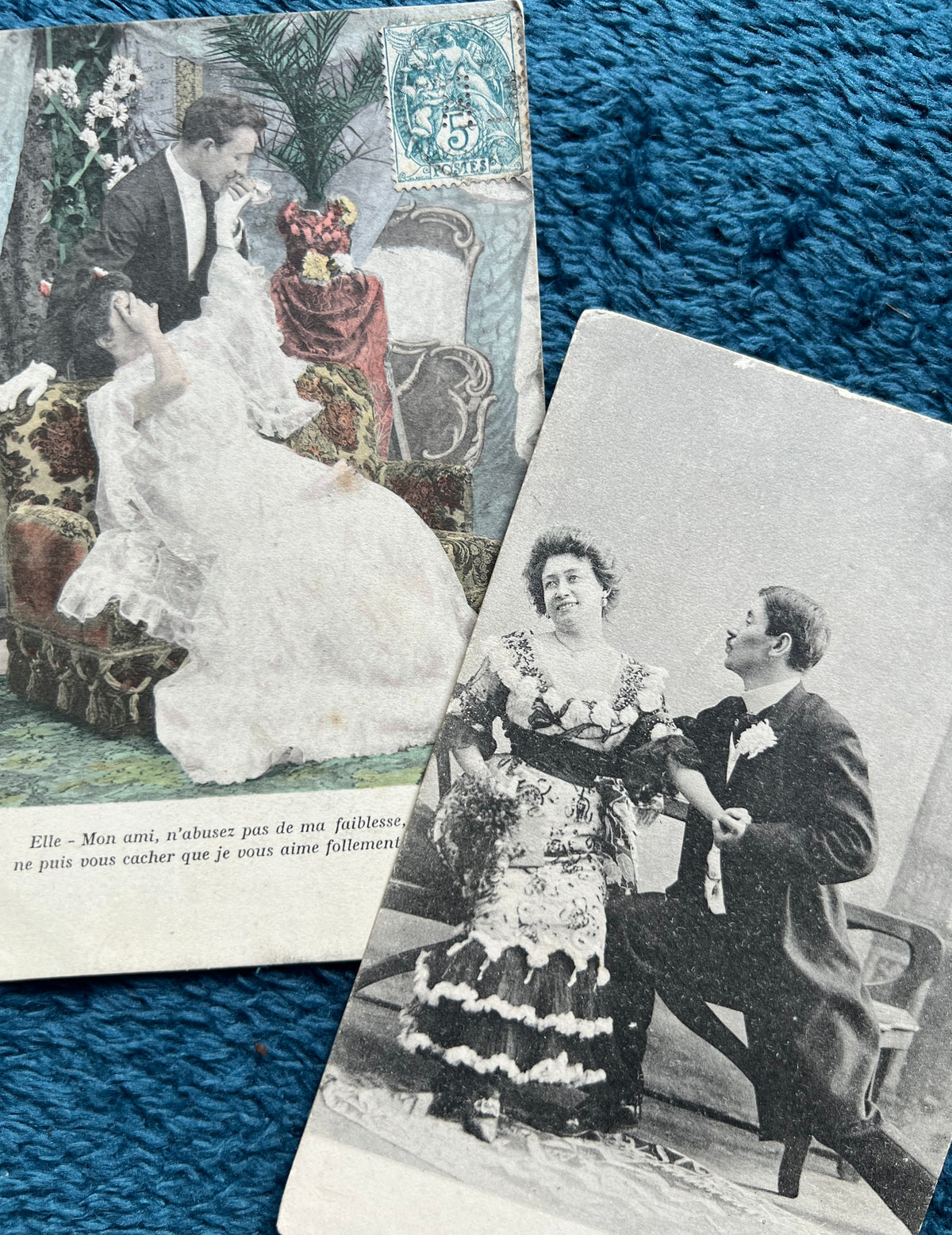 6 Dramatically Romantic Early C20th French Postcards