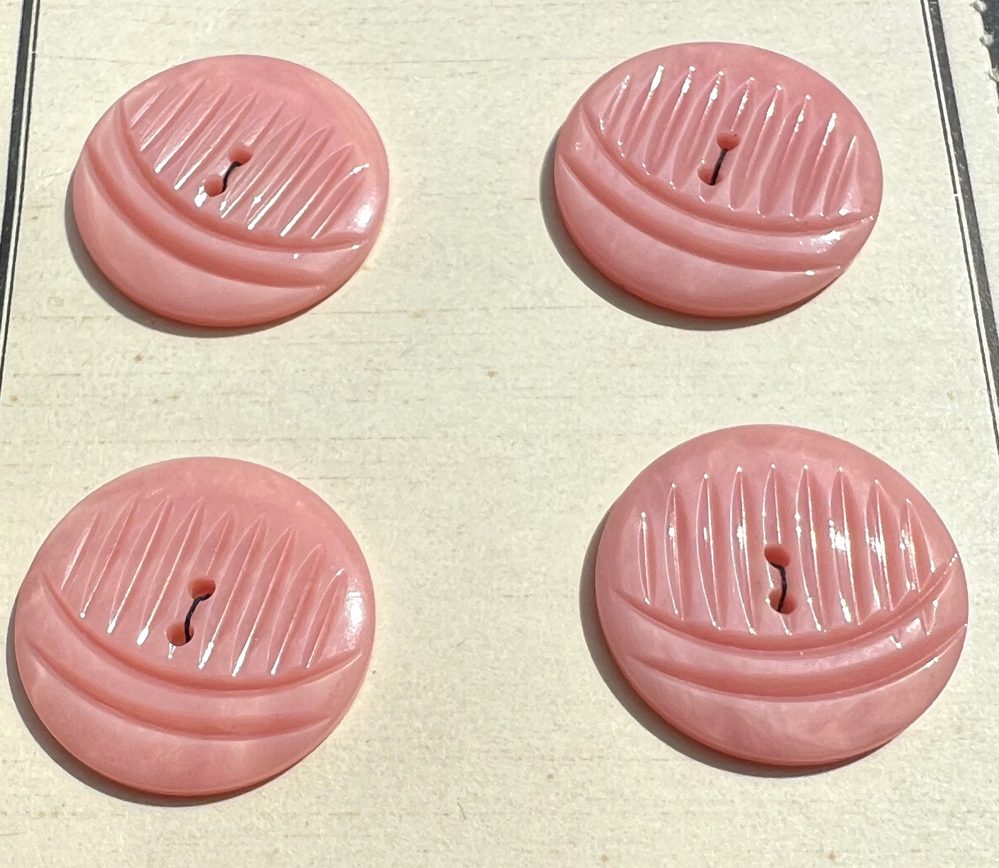 Reassuring 1940s Pastel Buttons - 2.2cm wide