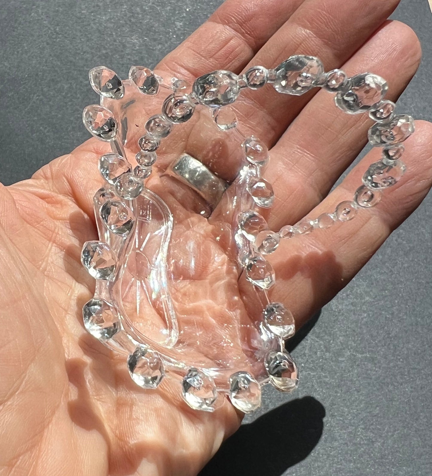 10 Exceptionally Sparkly Vintage Plastic Dishes - 2 Designs