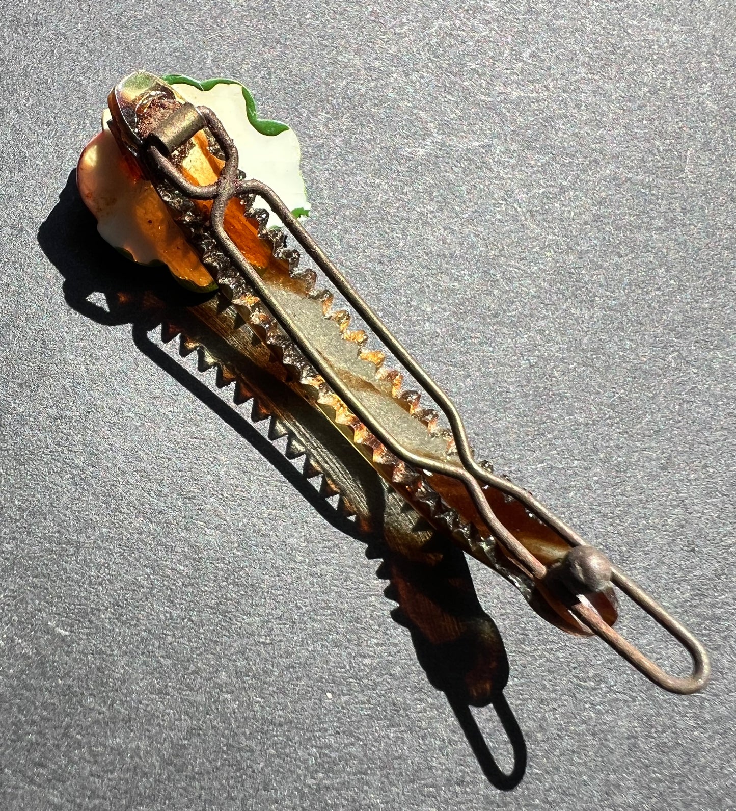 Ladybird & 4 Leaf Clover Vintage Hair Clip