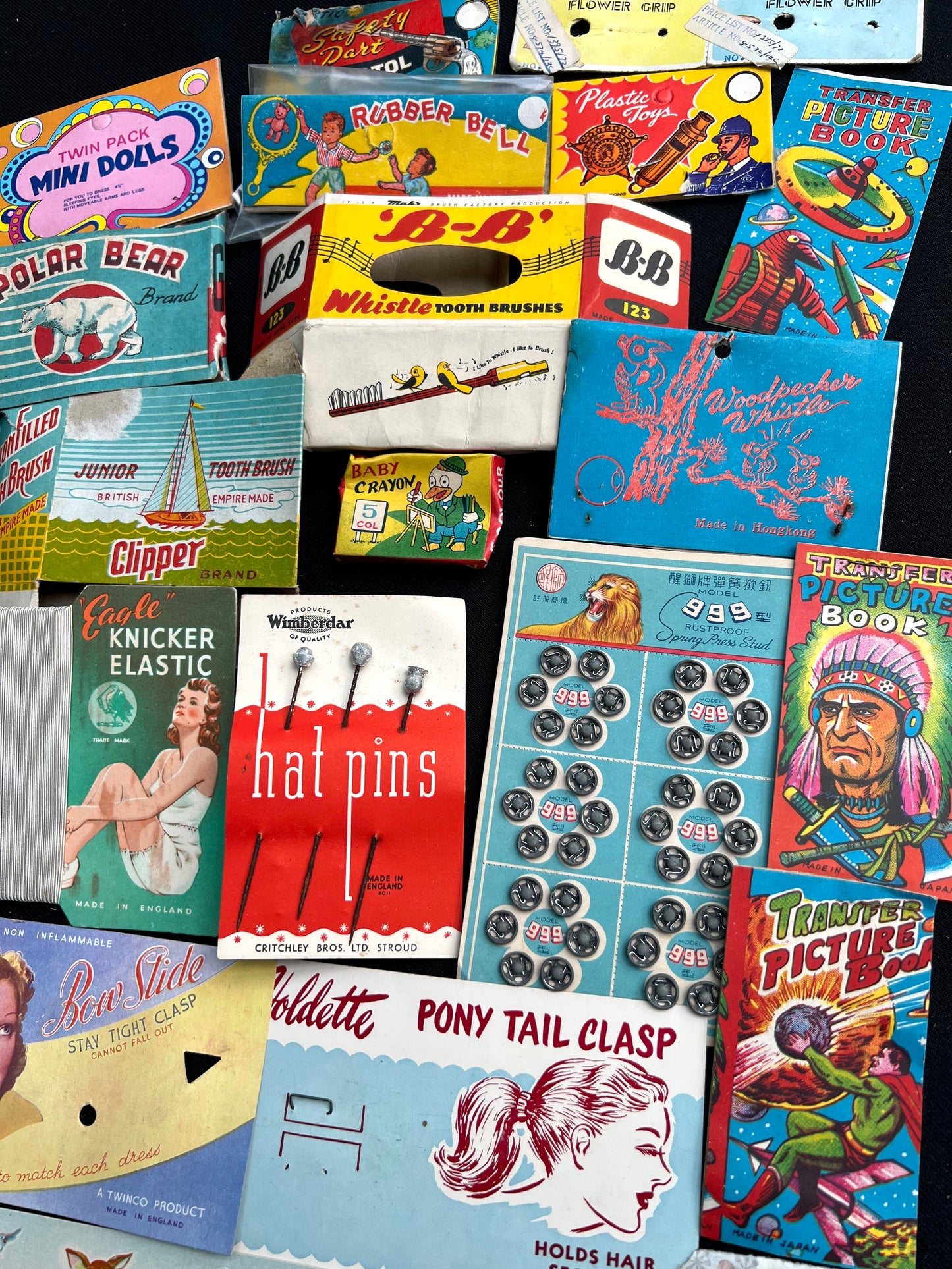 Job Lot of 20 Pieces of Vintage Packaging 1940s - 60s