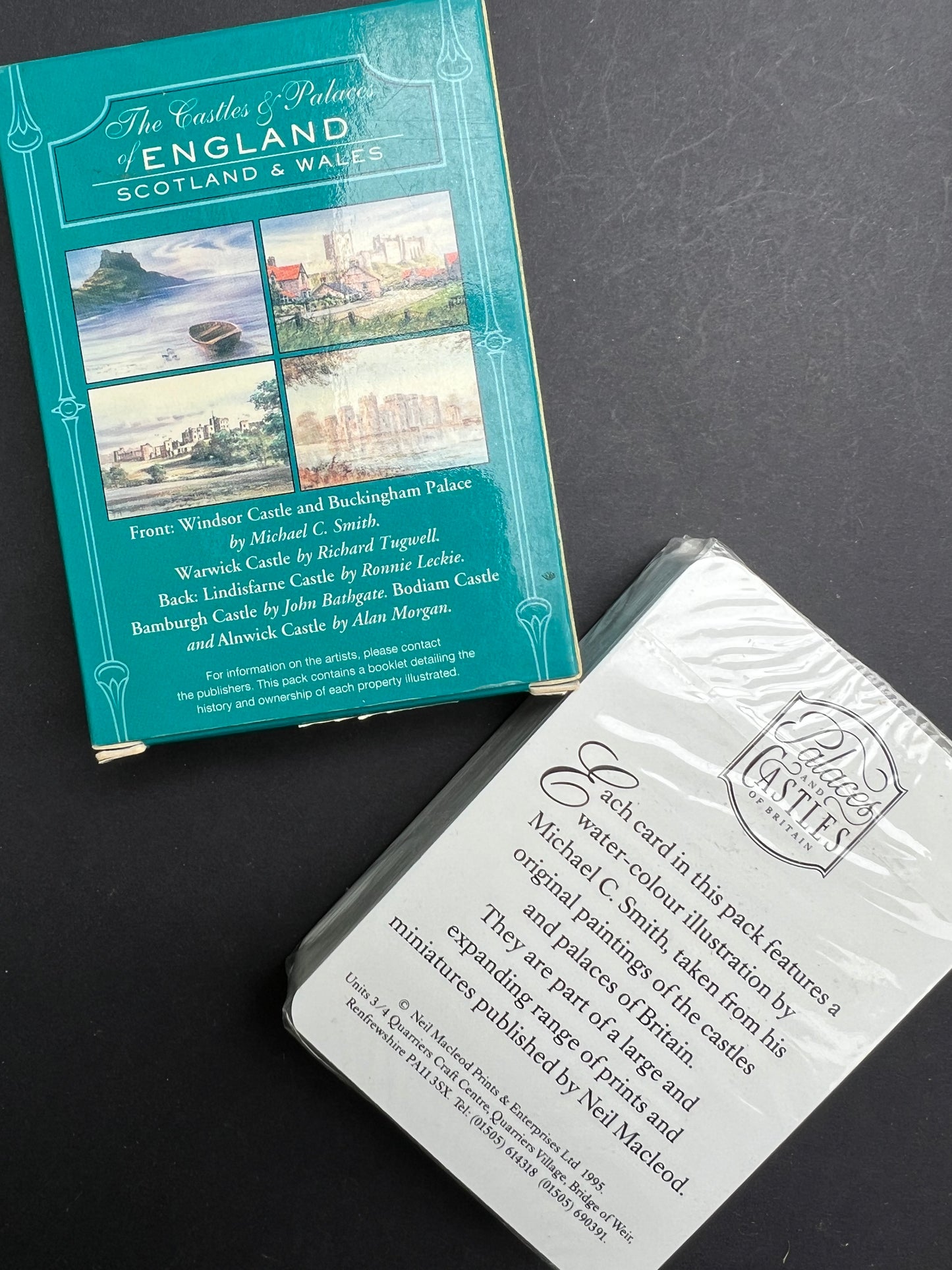 Unused Pack of Playing Cards - Illustrations of British Castles + Palaces