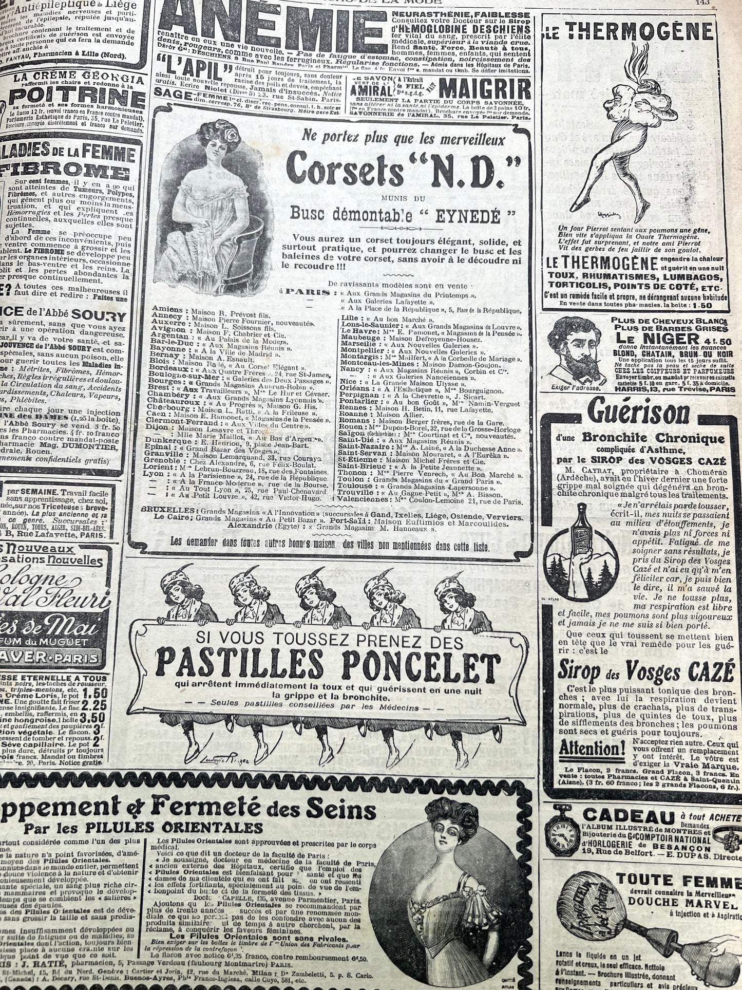 Getting Confirmed 116 Years Ago in 27th Feb 1910 French Fashion Paper Le Petit Echo de la Mode