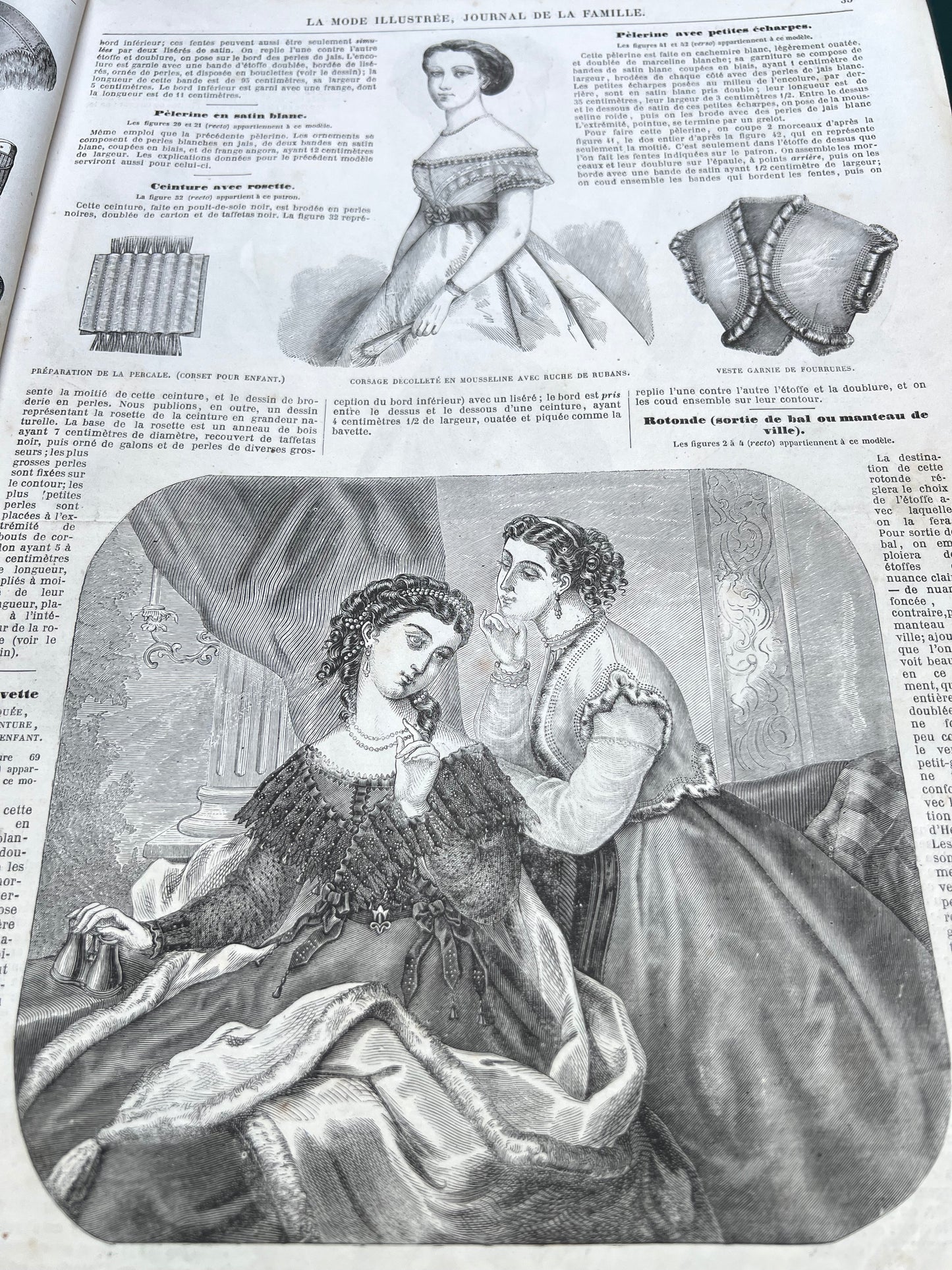 Fascinating Fashion Details from 159 years ago in 3rd February 1867 French La Mode Illustree