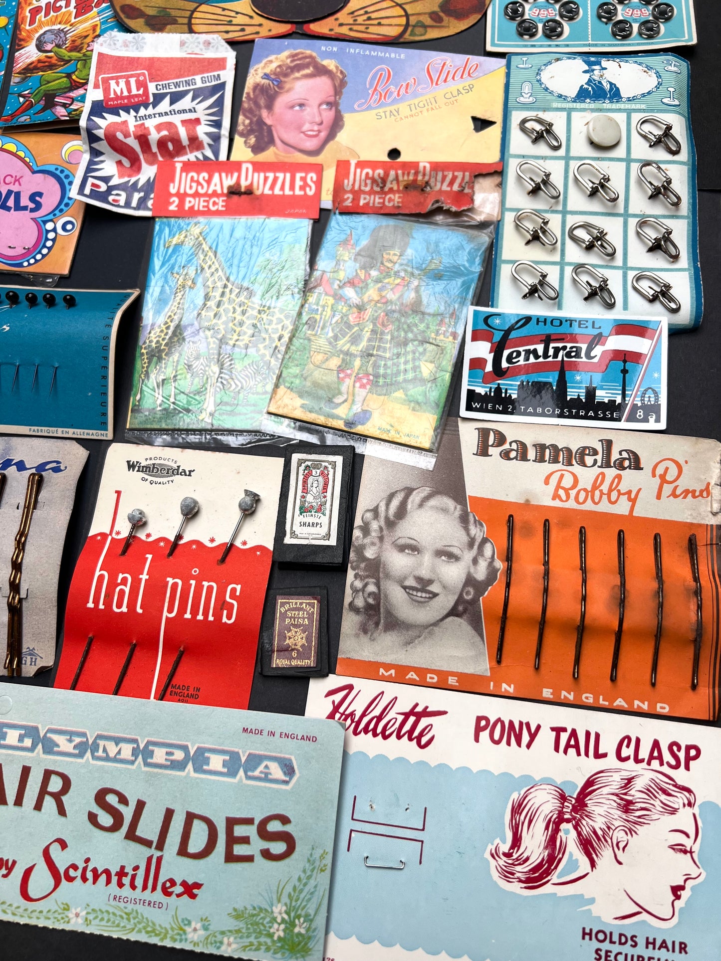 Job Lot of Vintage Packaging Etc- Scrapbooking Etc