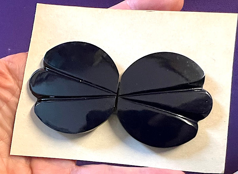 Lovely Shiny Black Deco 2 Part Belt Buckle to fit up to 2.8cm Belt