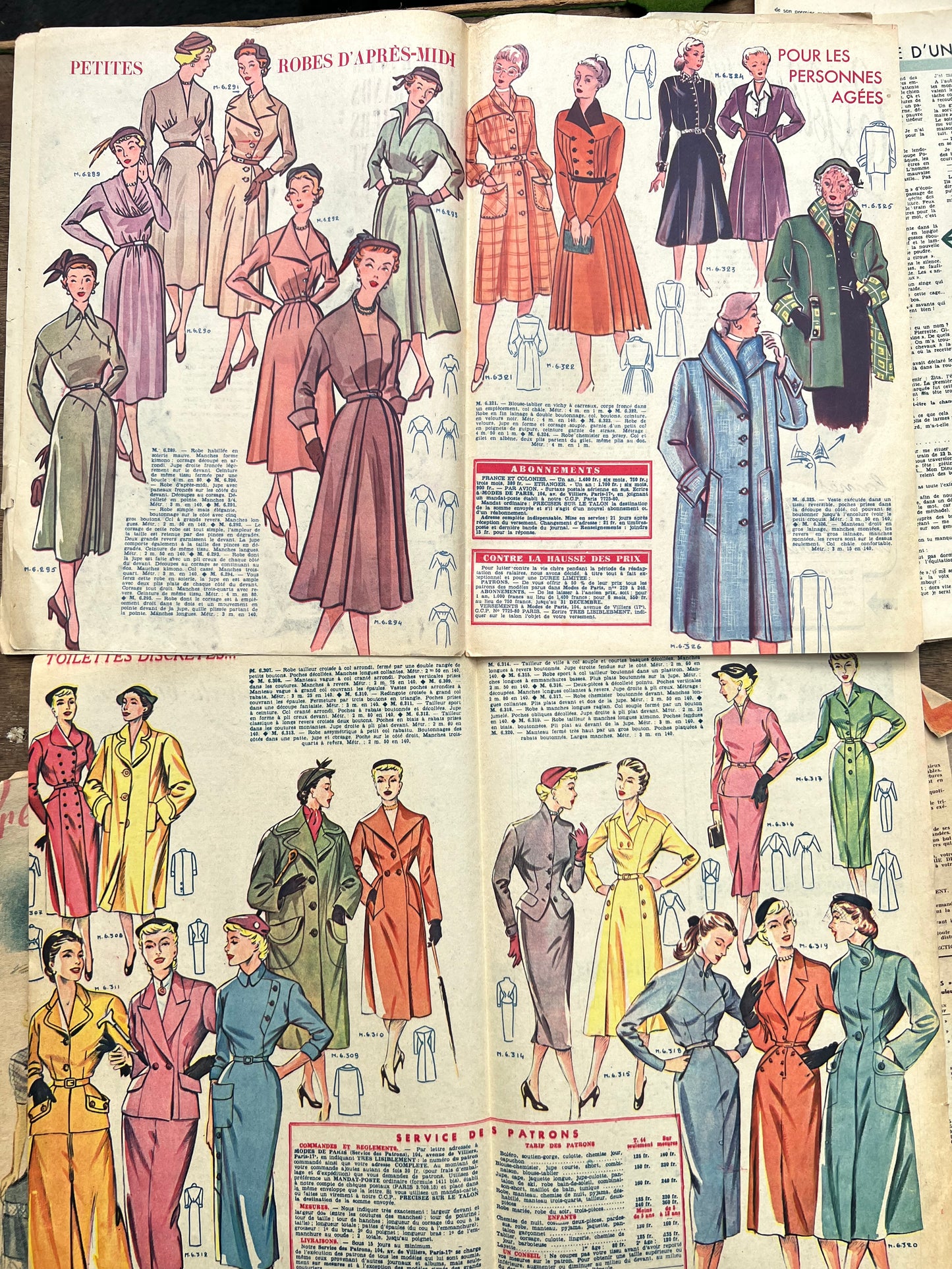 2 French 1940s Magazines - Bit Grubby or Damaged