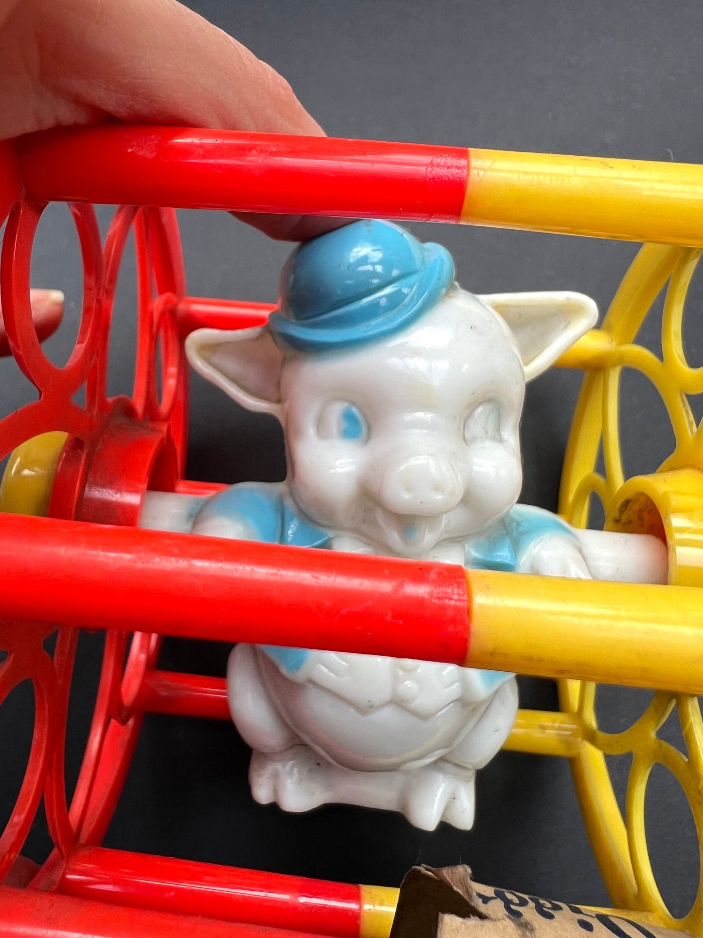 Wonderful Vintage Rolling "PIGGY" Toddler Toy