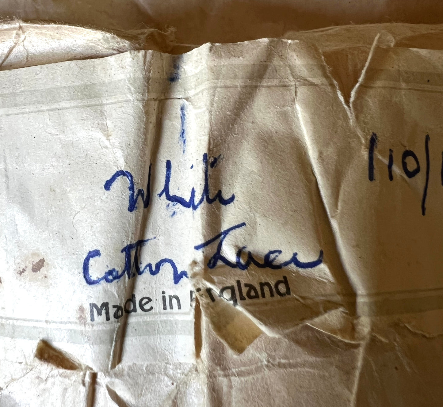 12 Yds Lovely Vintage English 1" White Lace Trim