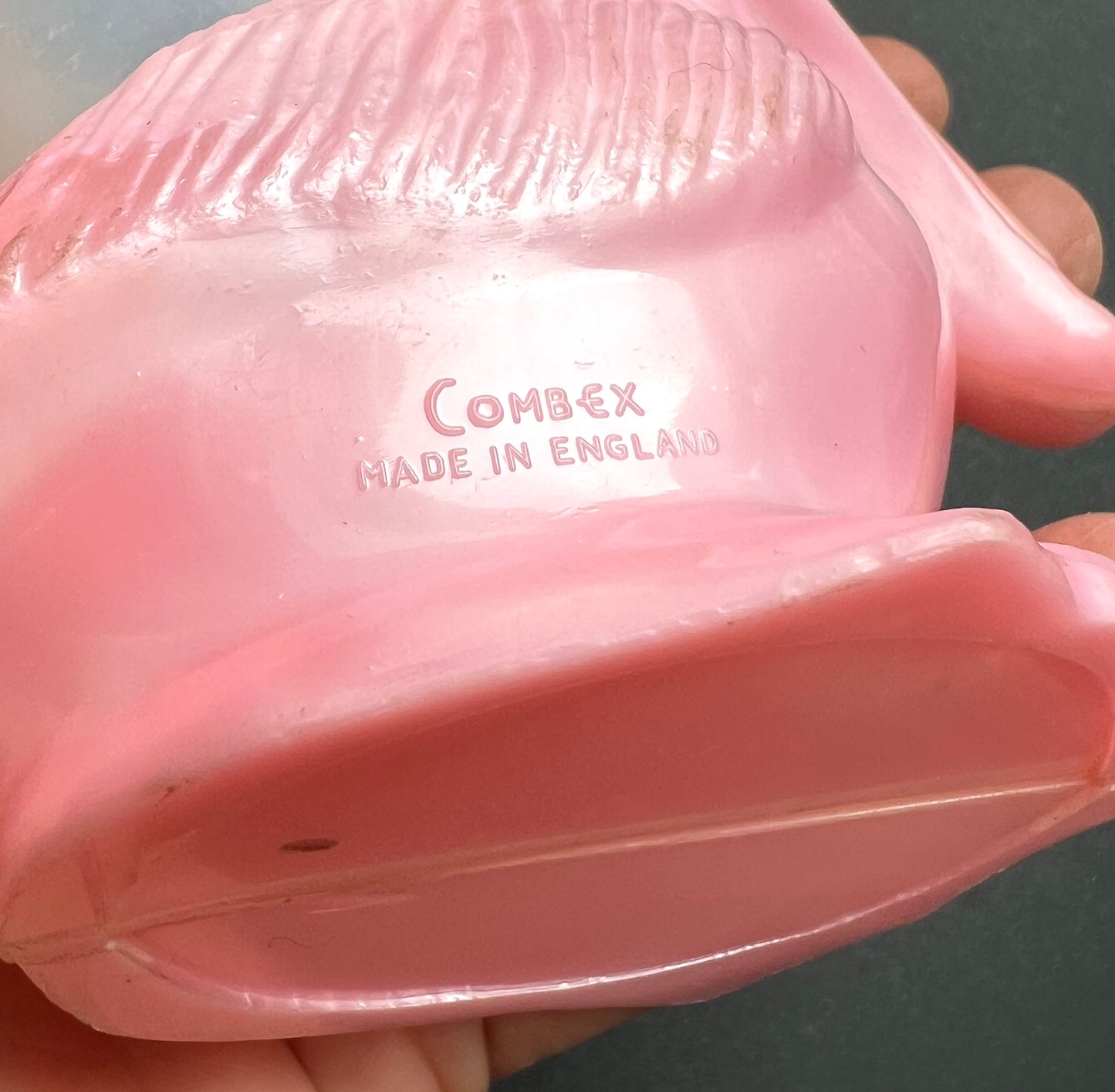 1950S COMBEX CREATION Pink Stork Toothbrush Holder Made in England
