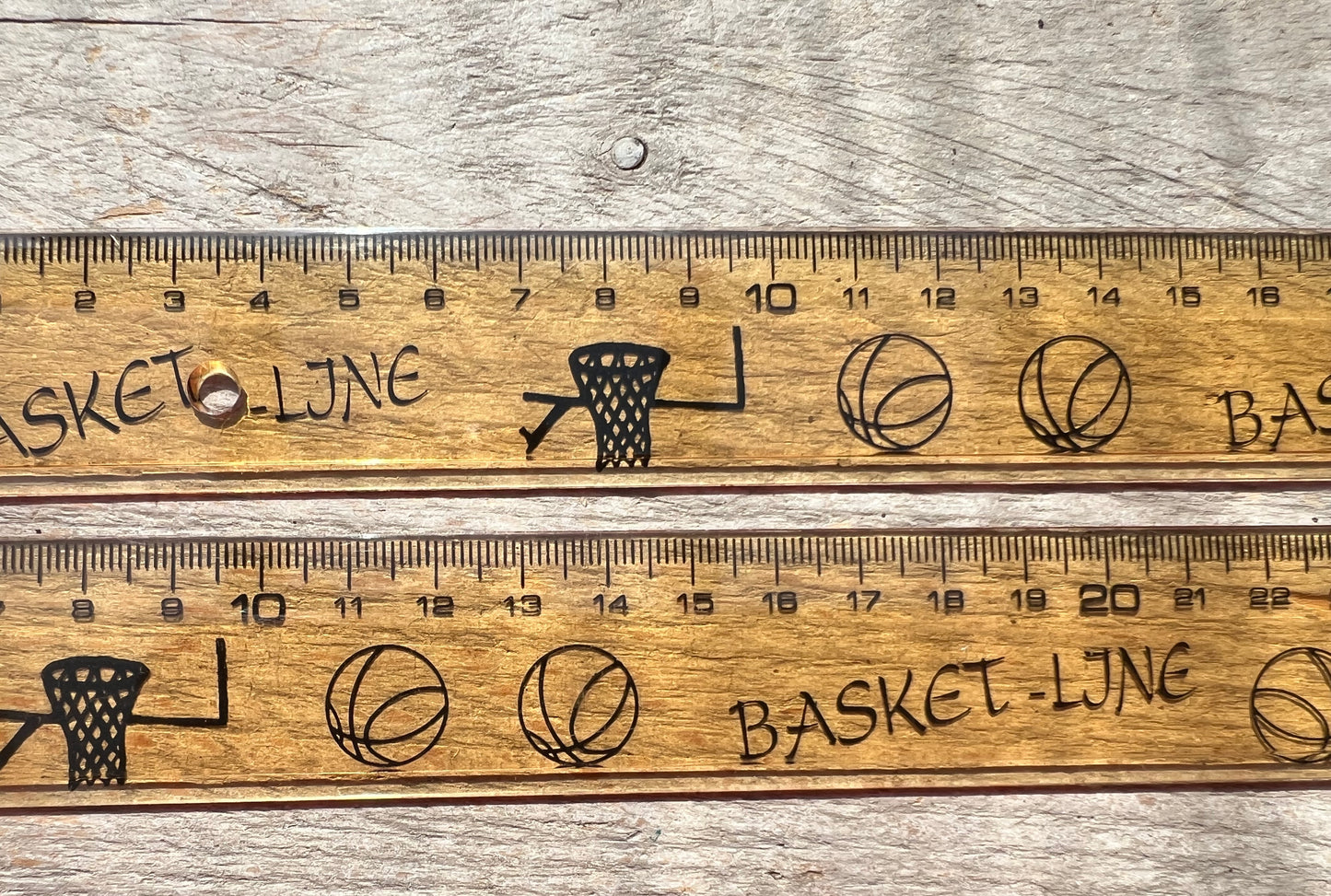 1980s Basketball 30cm Ruler