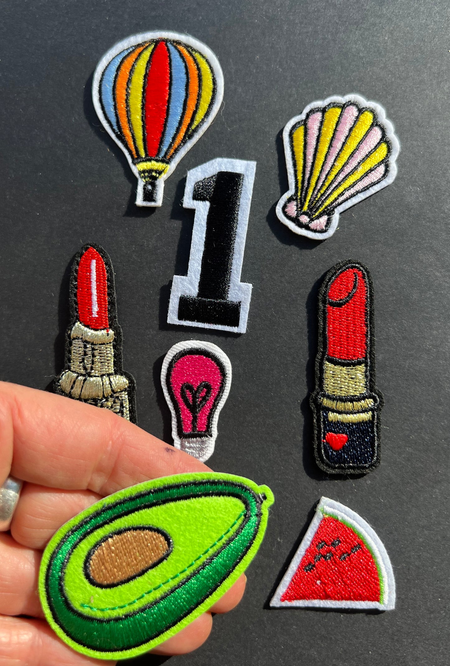 Job Lot of 8 Assorted Iron-On Appliques / Patches (15)