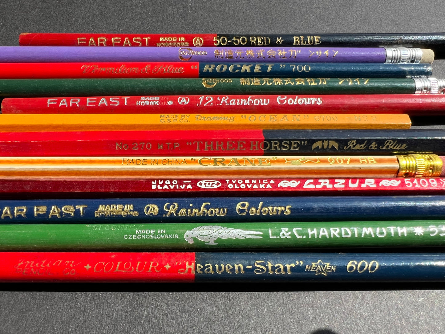 12 Vintage Lead Pencils - All Different